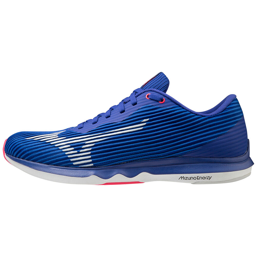 Tenis Para Correr Mizuno Wave Shadow 4 Para Hombre Azules/Blancos/Rosas 3940678-IM